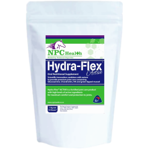Hydraflex Active joint supplement for horses and dogs made in New Zealand.