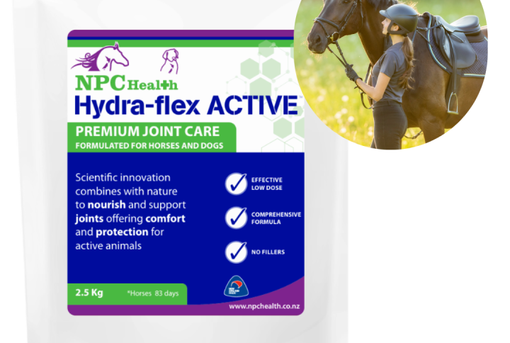 Hydraflex active joint supplement for competition horses and ponies.