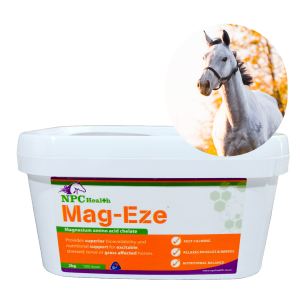 Mag-eze chelated magnesium for horses.