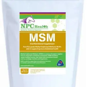 MSM for horses and dogs to support joint health.