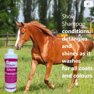 Show Shampoo for horses and dogs.